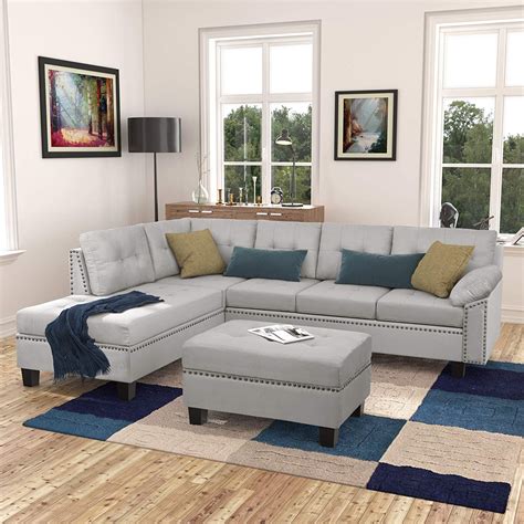 Amazon sectional sofa with chaise - ... , Modern Couch with Reversible Chaise for Living Room and Small Space, Dark Grey: Sofas & Couches - Amazon.com ✓ FREE DELIVERY possible on eligible purchases.